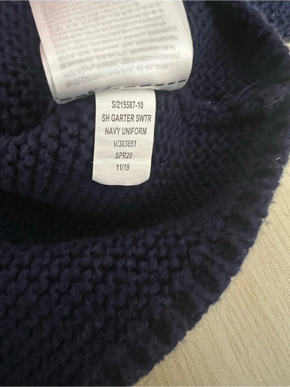 Baby Gap Navy Bear Ear Hooded Knit Cardigan Sweater 3-6M